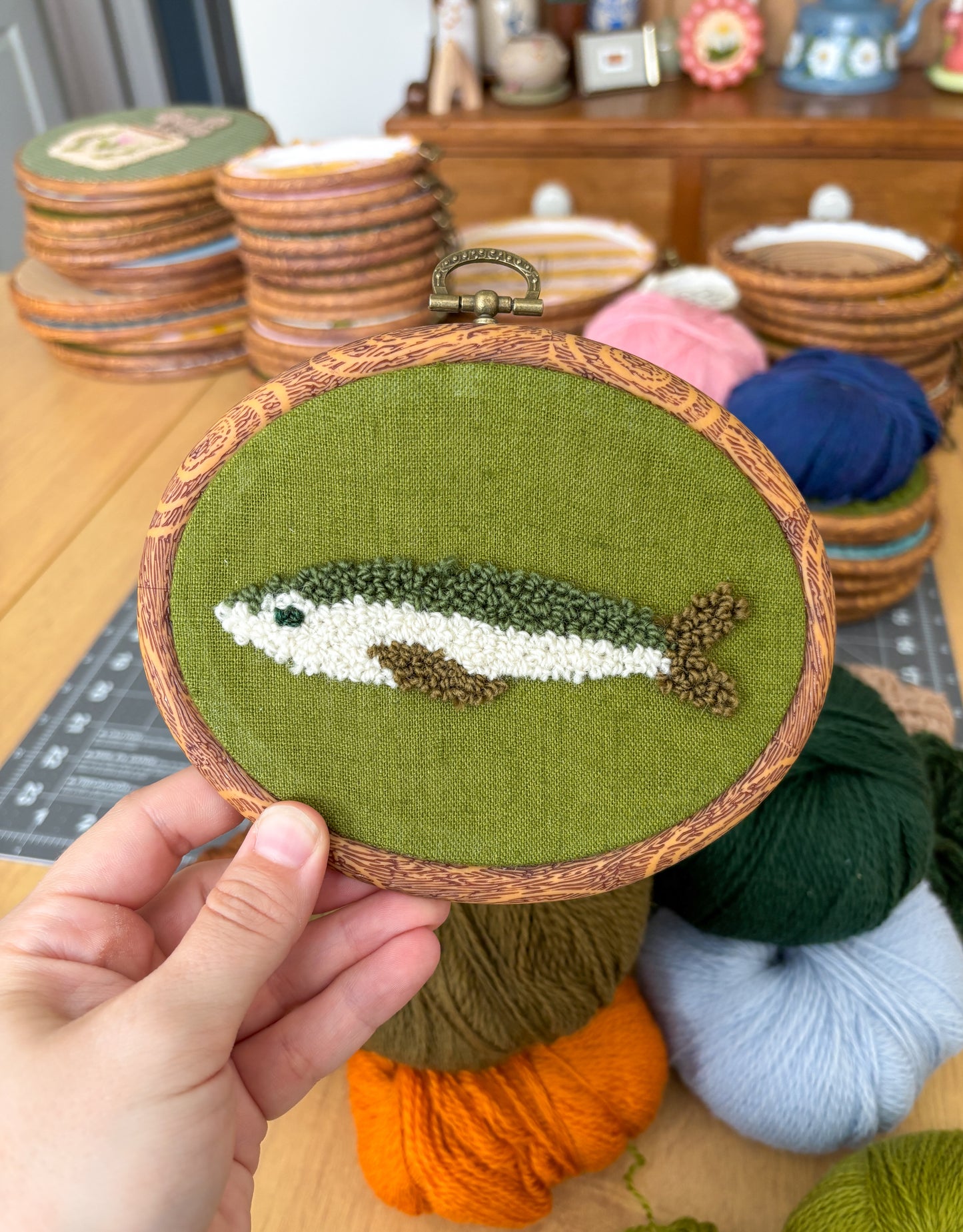 Green Fish on Green
