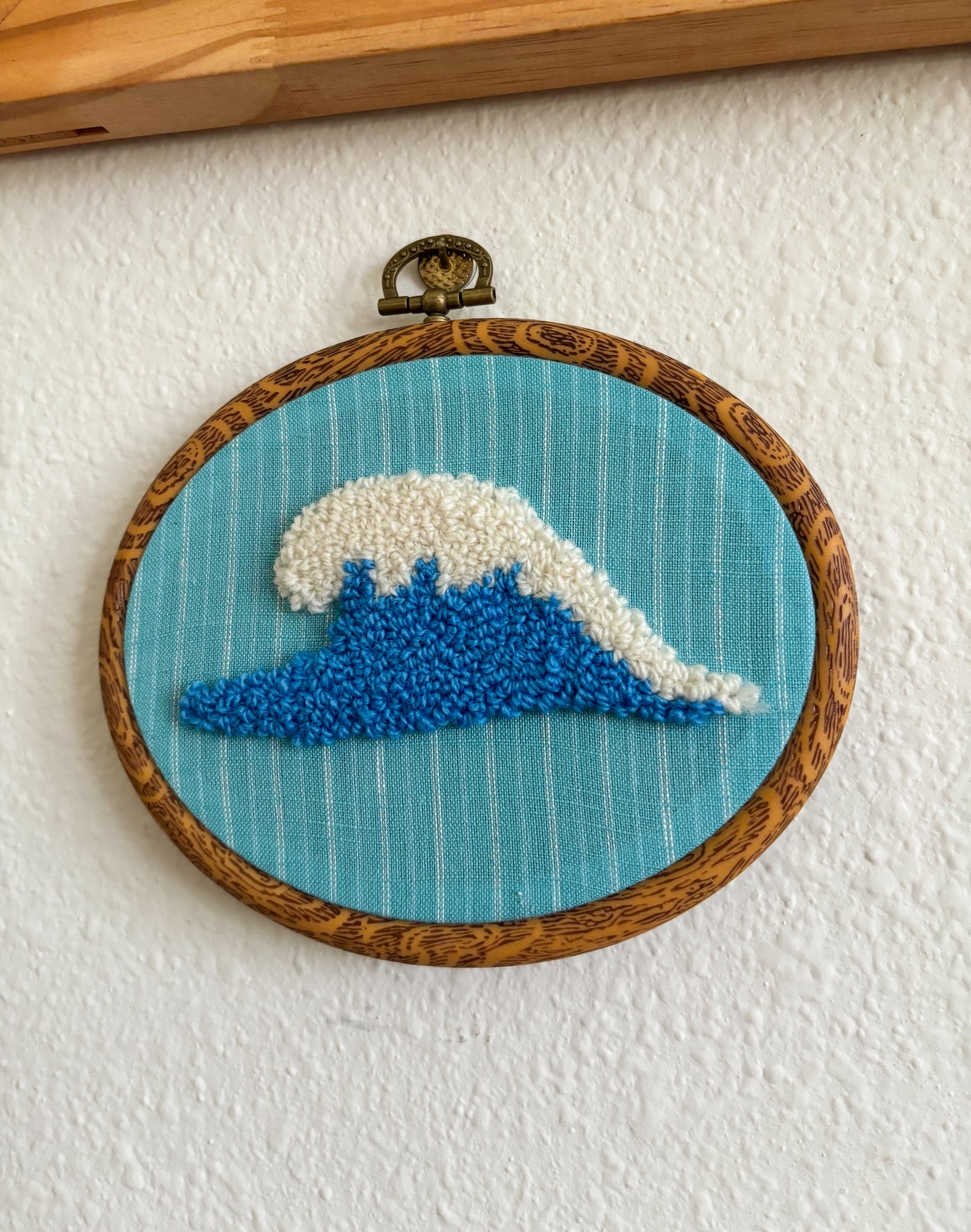 Waves on Blue Stripes