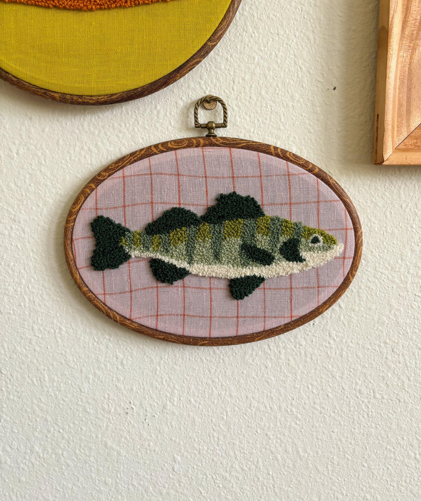 Perch on Pink Check