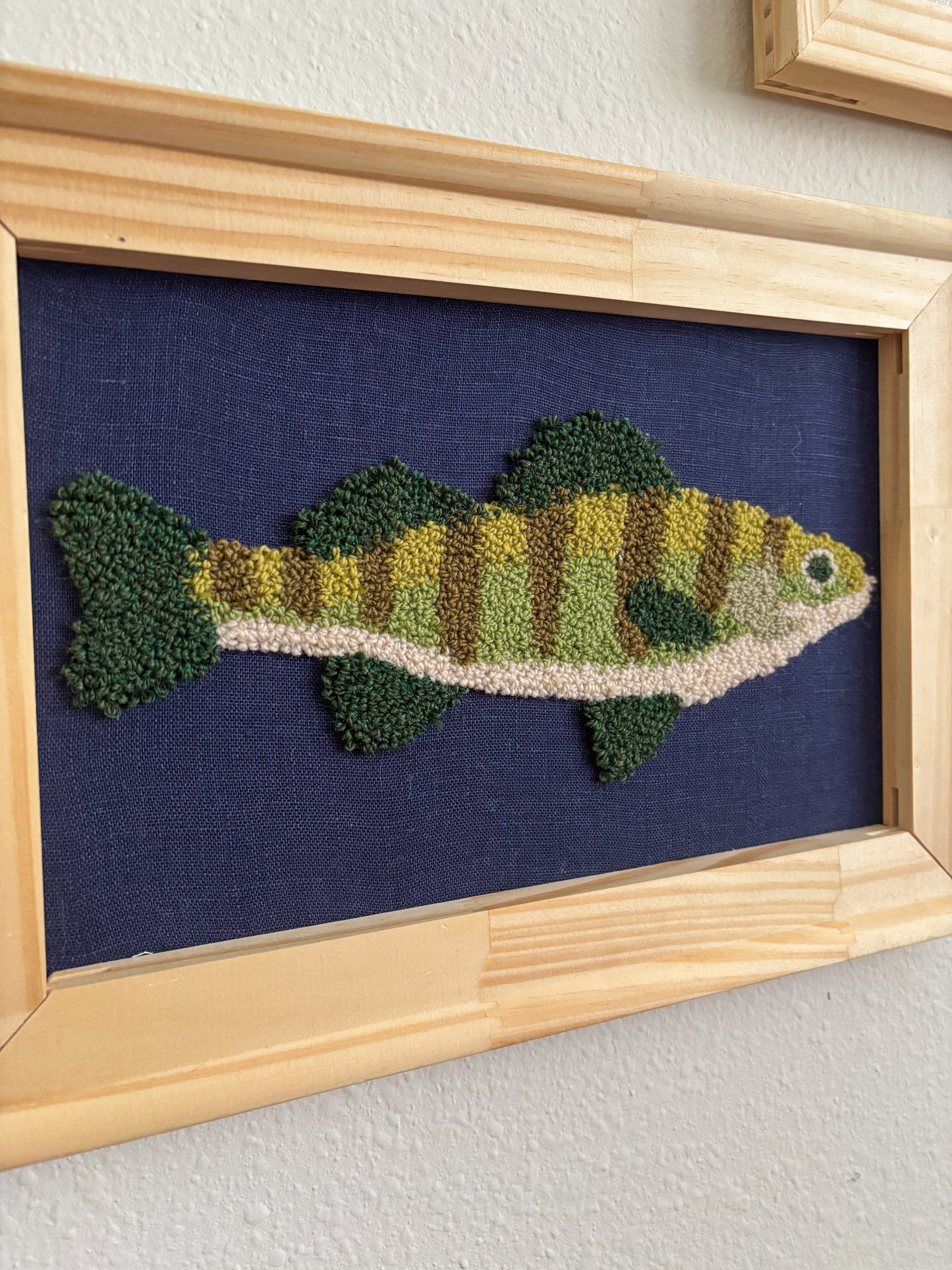 Perch on Navy Blue