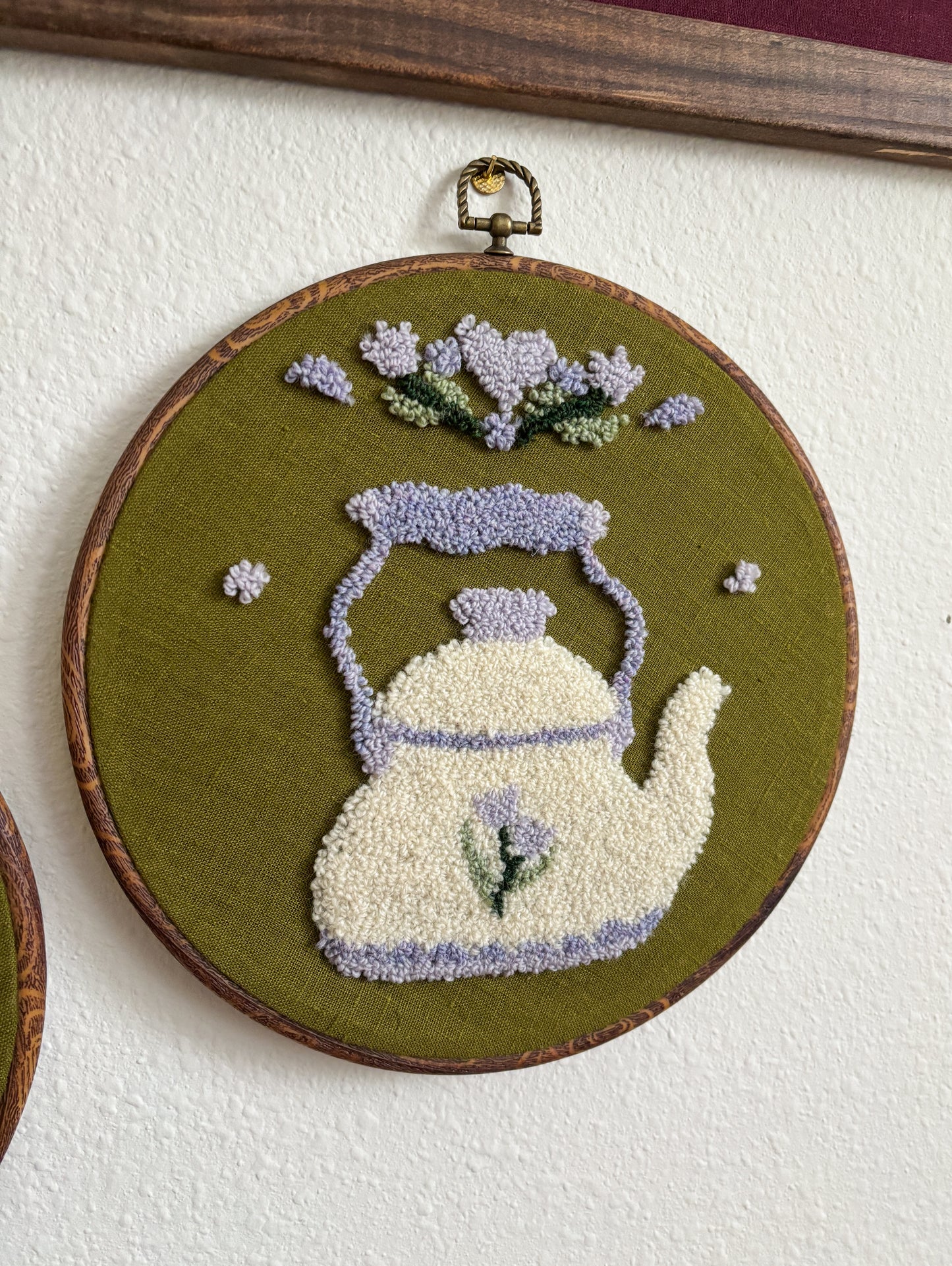 Teapot with Purple Flower