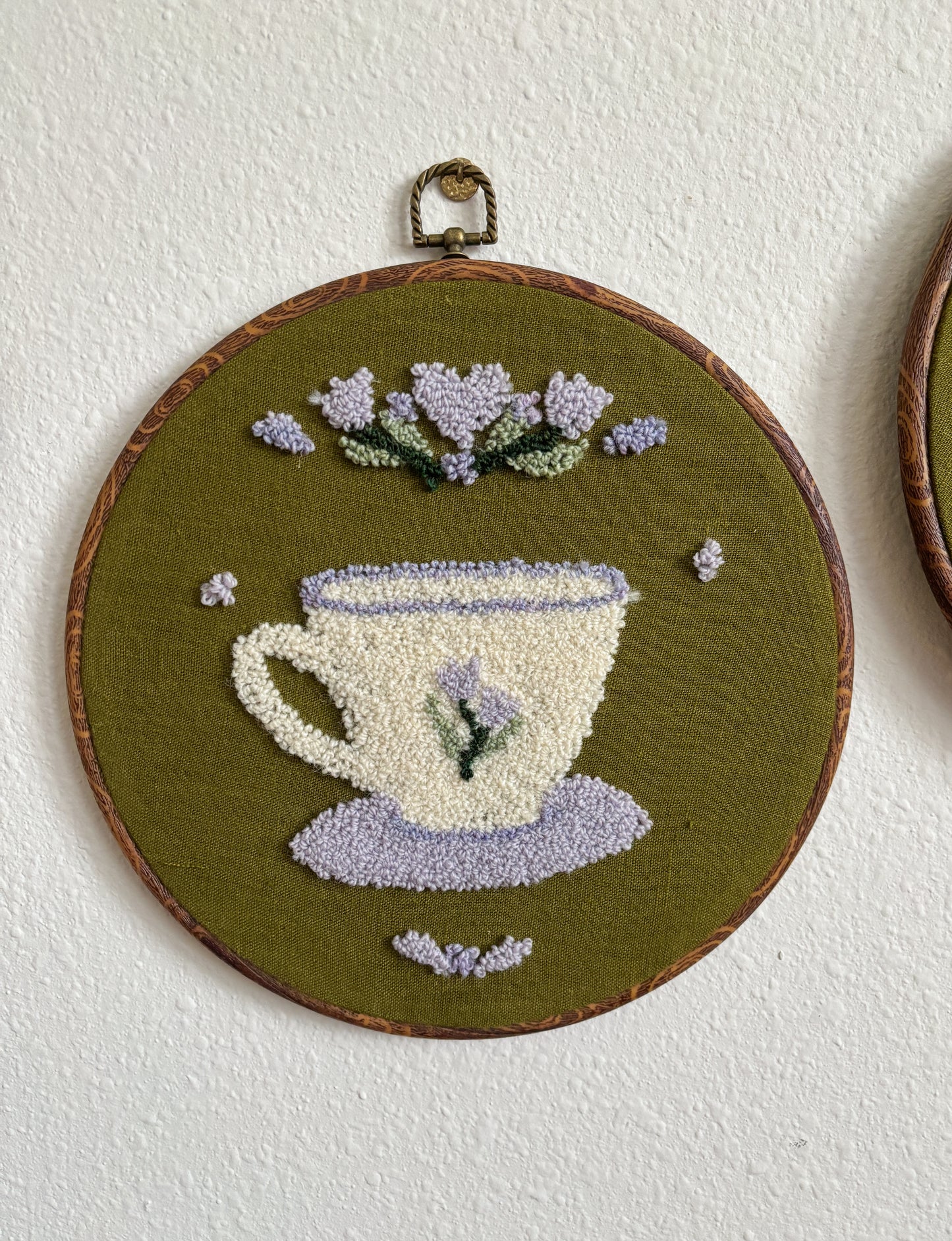 Teacup with Purple Flowers