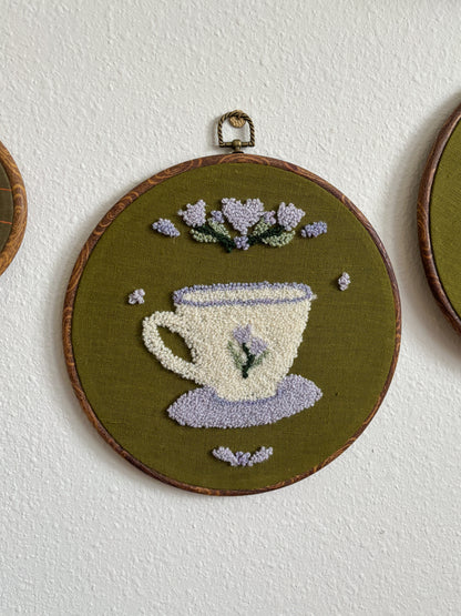 Teacup with Purple Flowers
