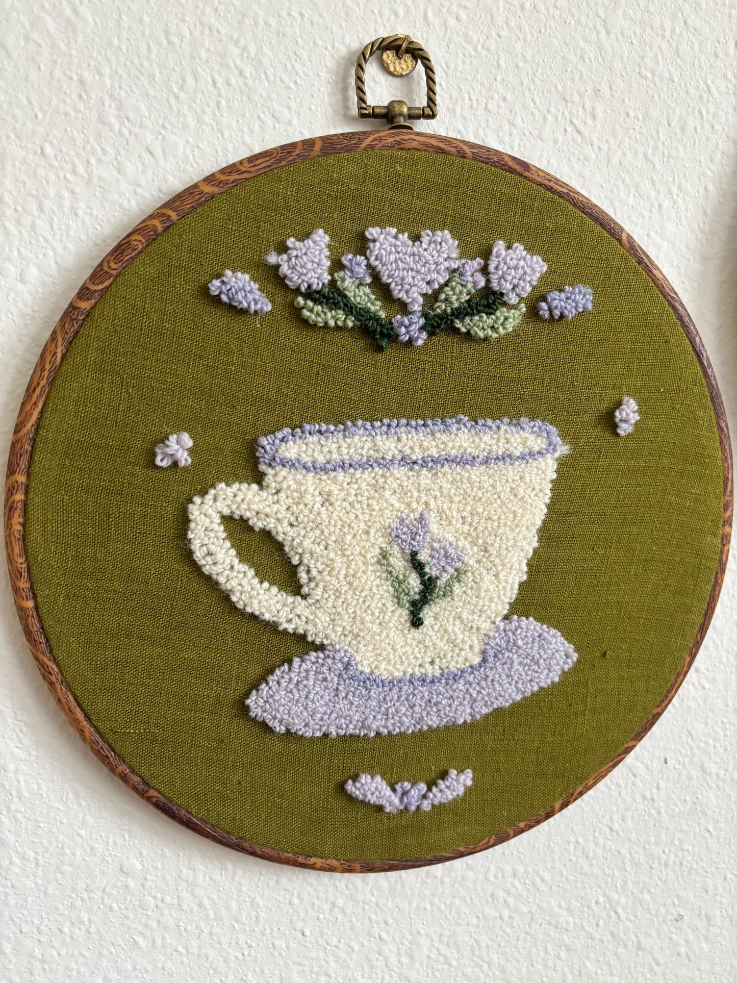 Teacup with Purple Flowers