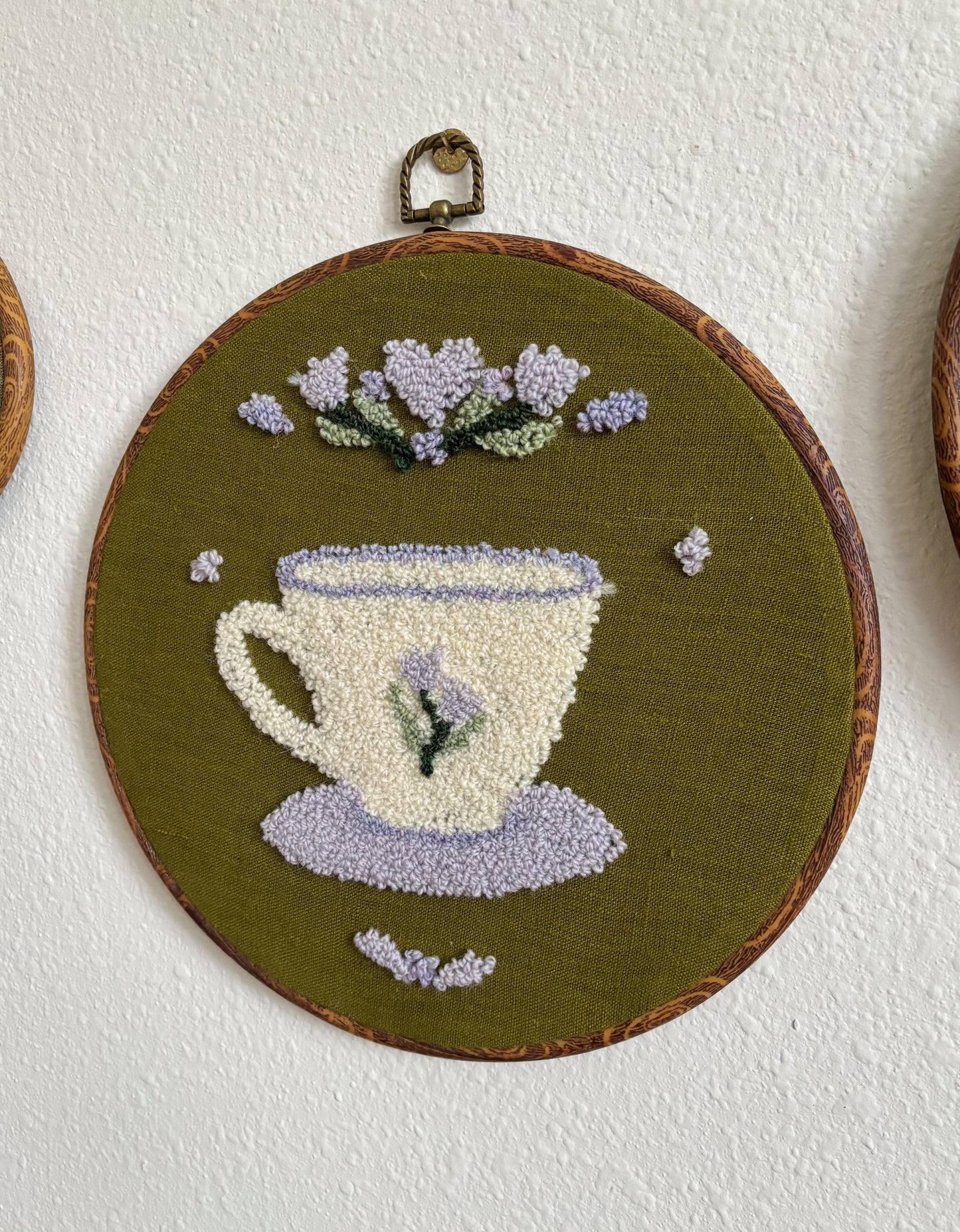 Teacup with Purple Flowers