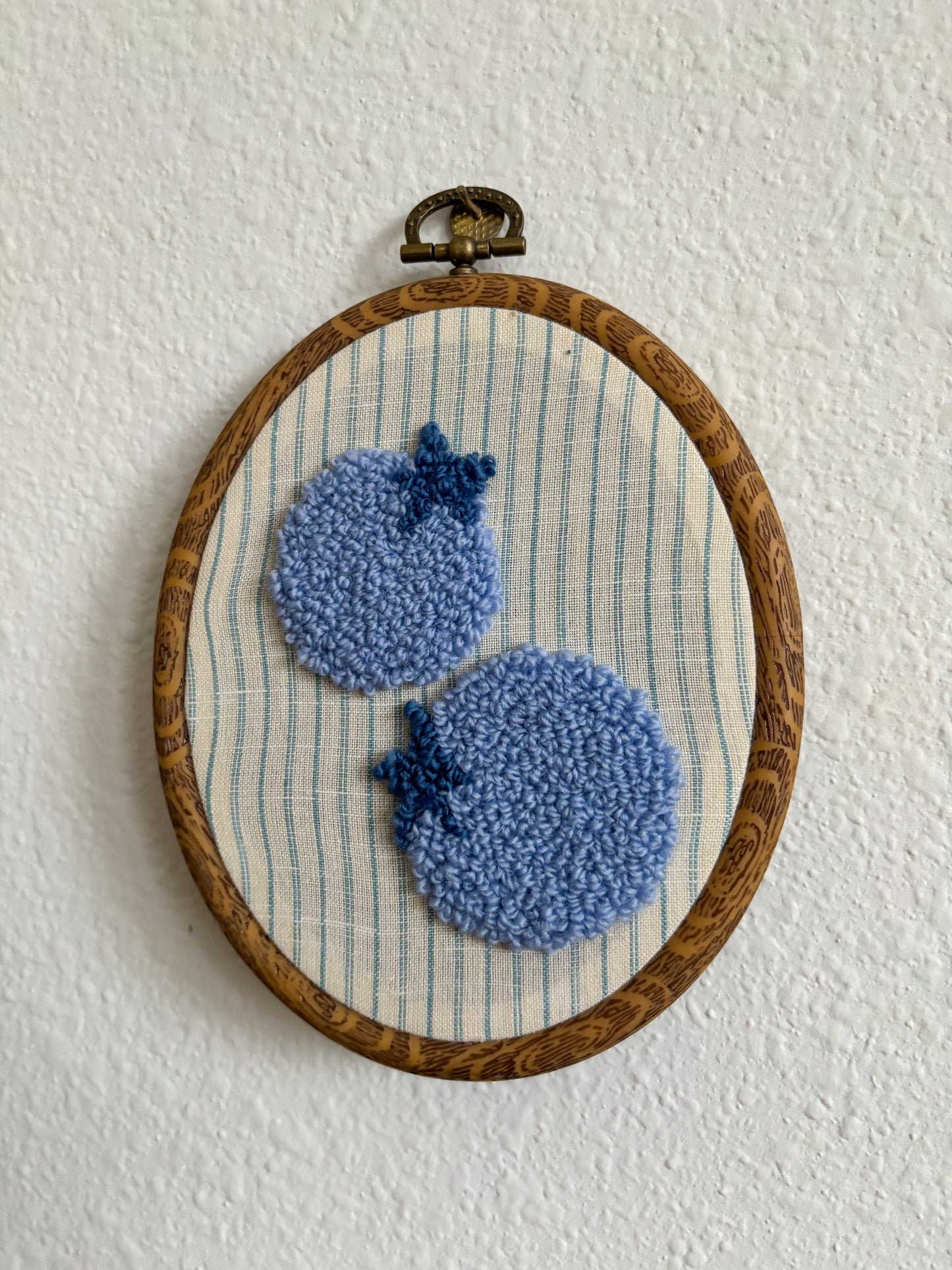 Blueberries on Blue Stripes