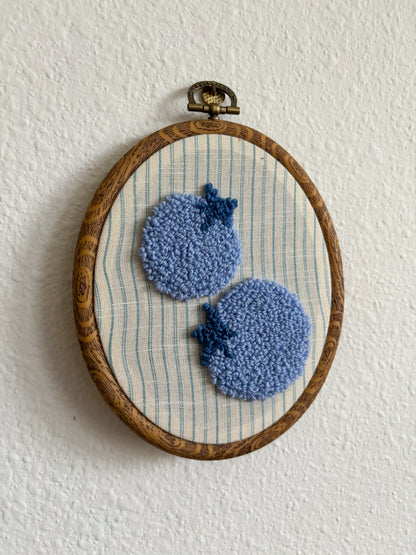 Blueberries on Blue Stripes