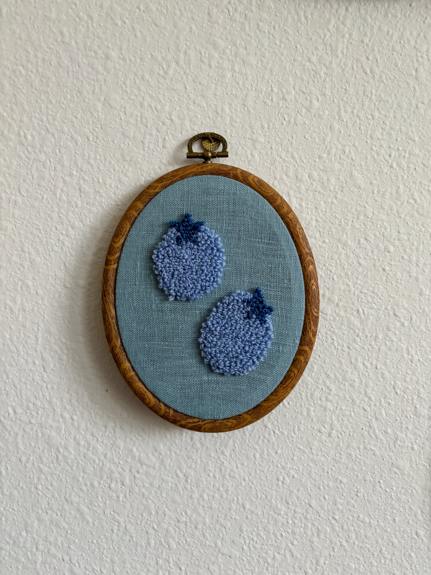 Blueberries on Blue