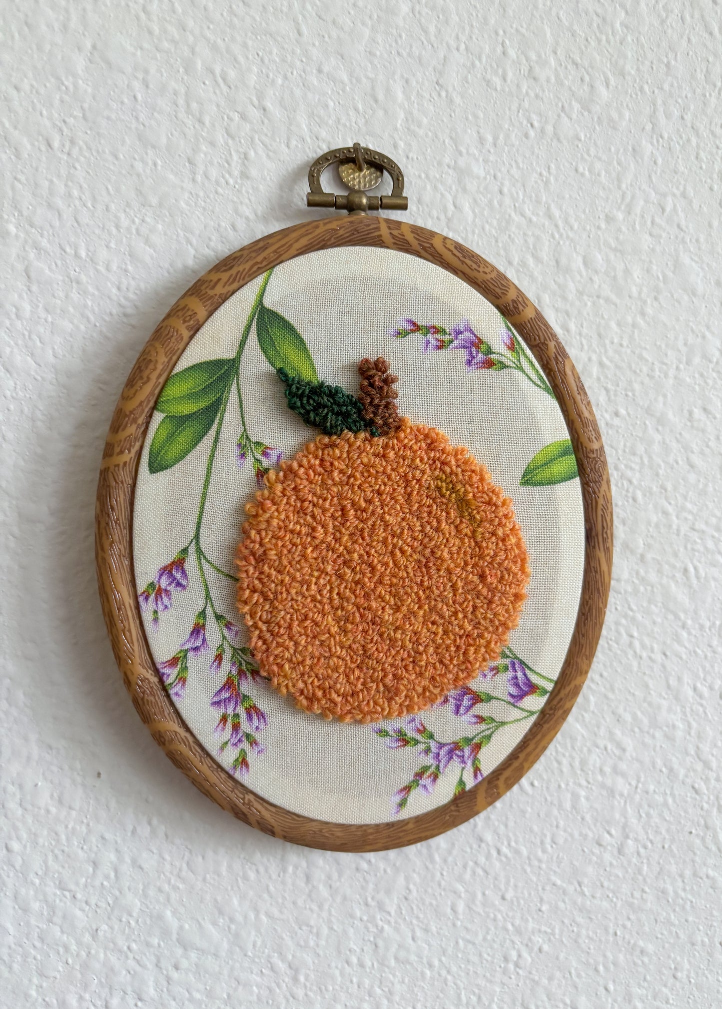 Orange on Purple Flowers