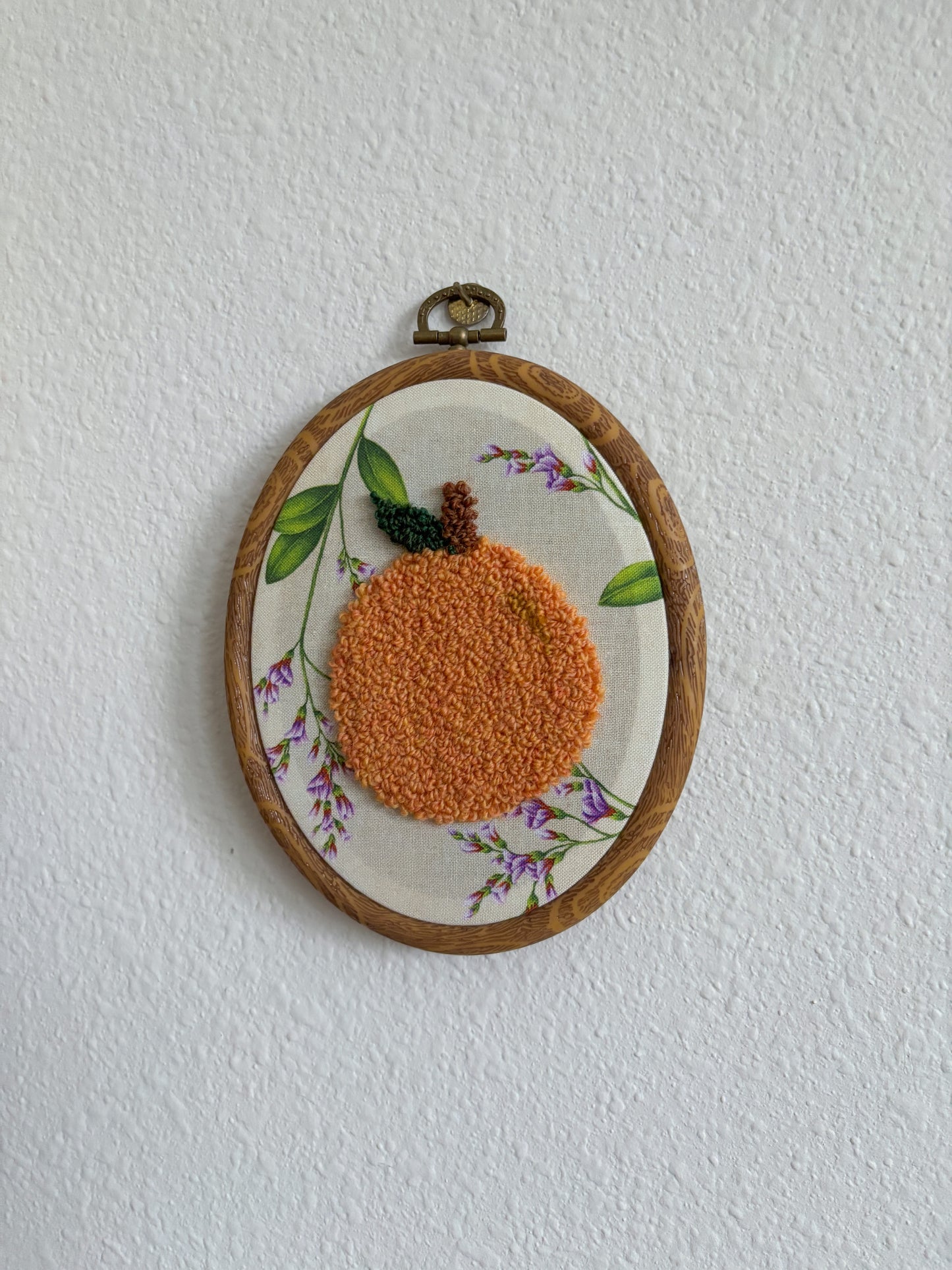 Orange on Purple Flowers