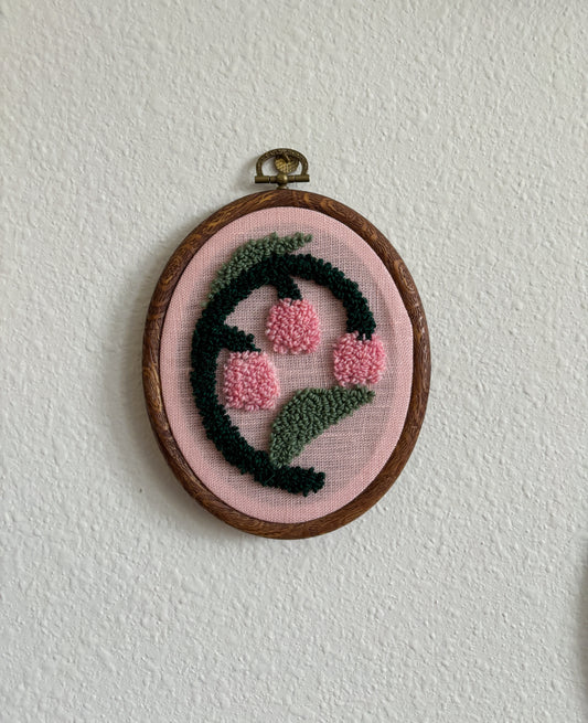 Lily of the Valley on Pink