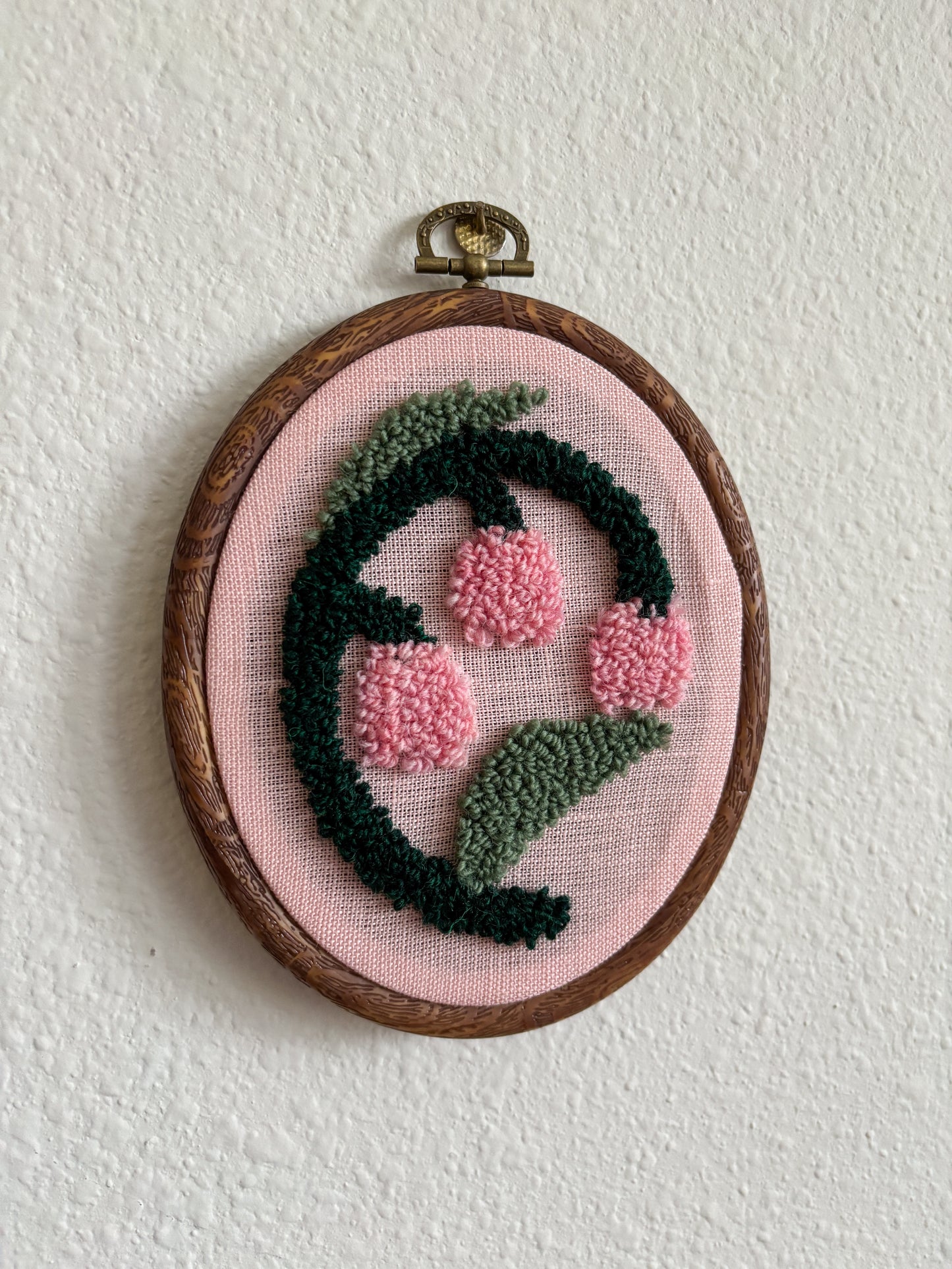 Lily of the Valley on Pink