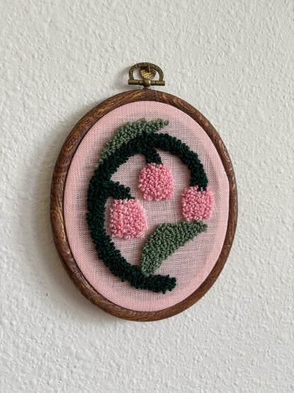 Lily of the Valley on Pink