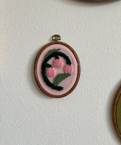 Lily of the Valley on Pink