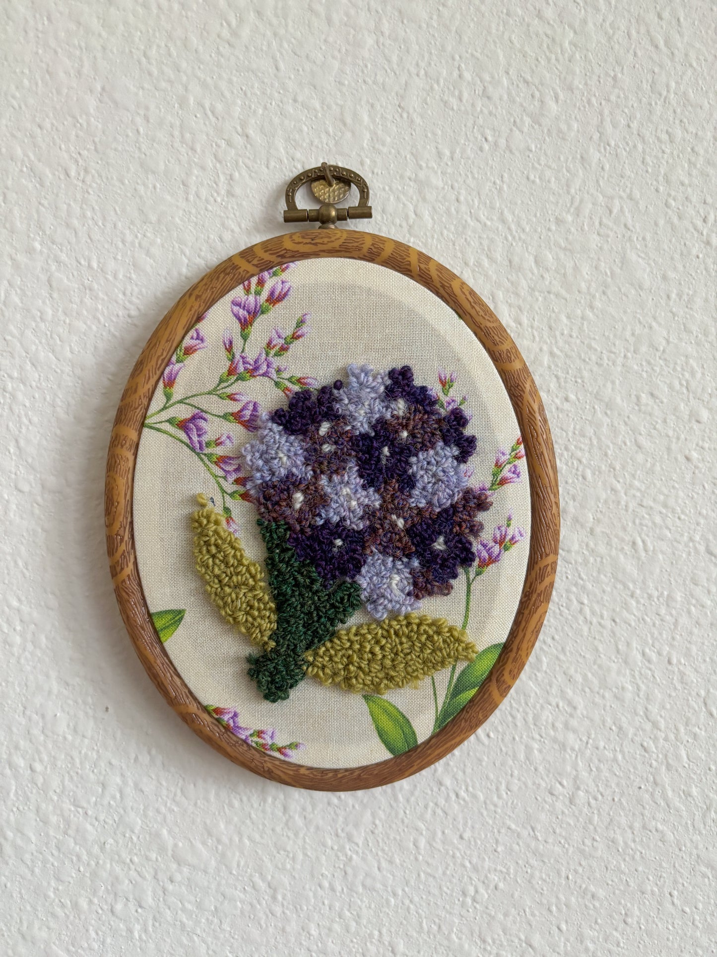 Hydrangea on Purple Flowers