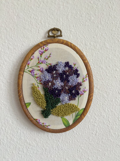 Hydrangea on Purple Flowers