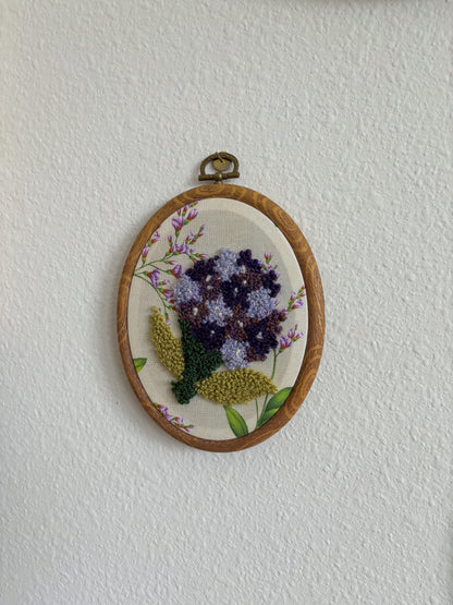 Hydrangea on Purple Flowers