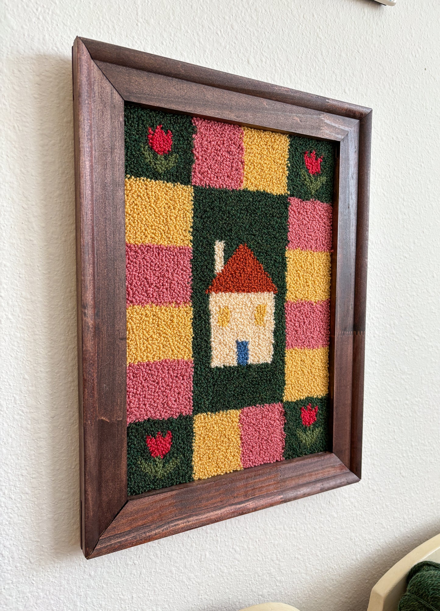 Framed Quilted House