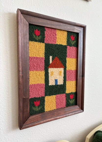 Framed Quilted House