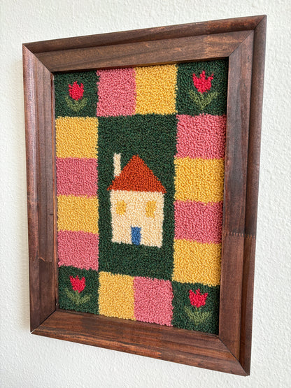 Framed Quilted House