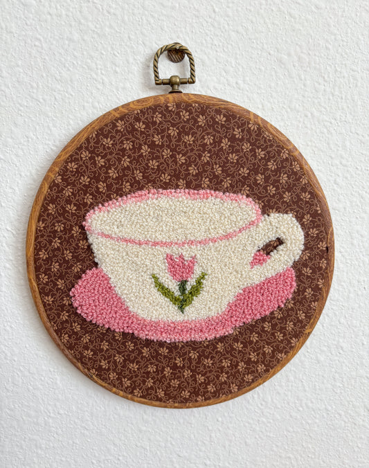 Pink Tulip Teacup