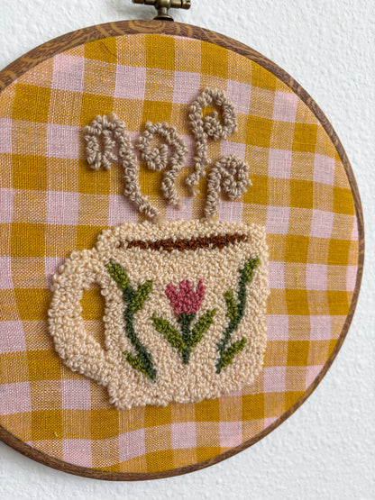 Pink Tulip Coffee Cup