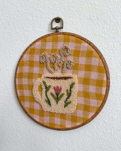 Pink Tulip Coffee Cup