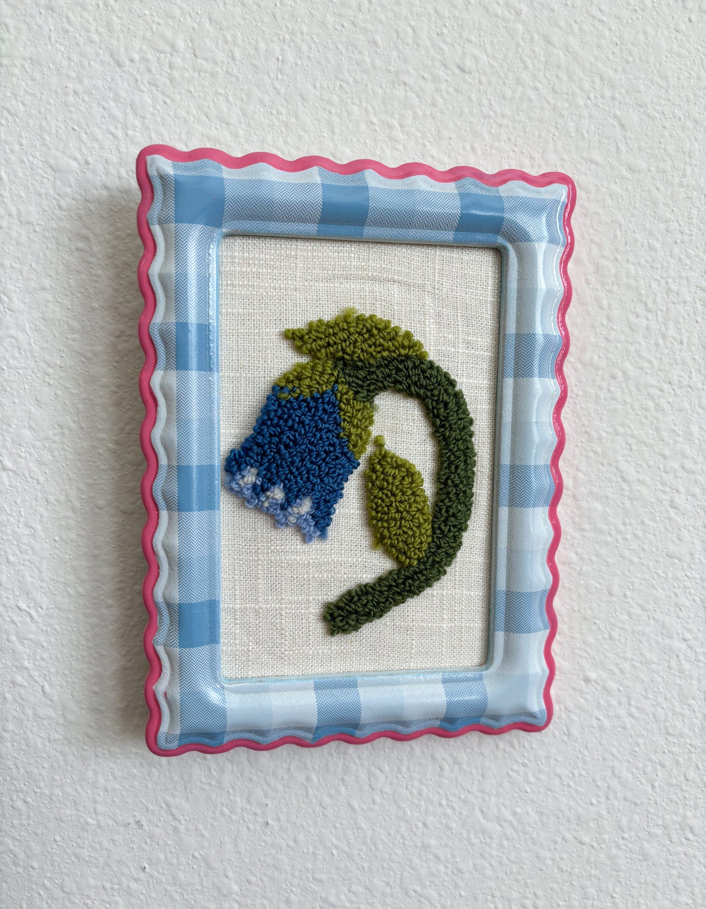 The Bluebell in Pink and Blue Frame