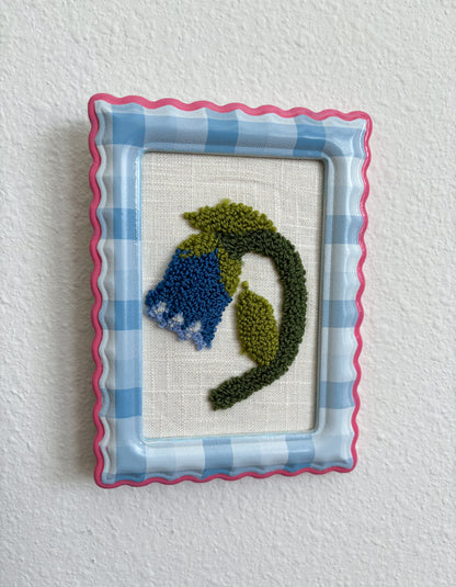 The Bluebell in Pink and Blue Frame
