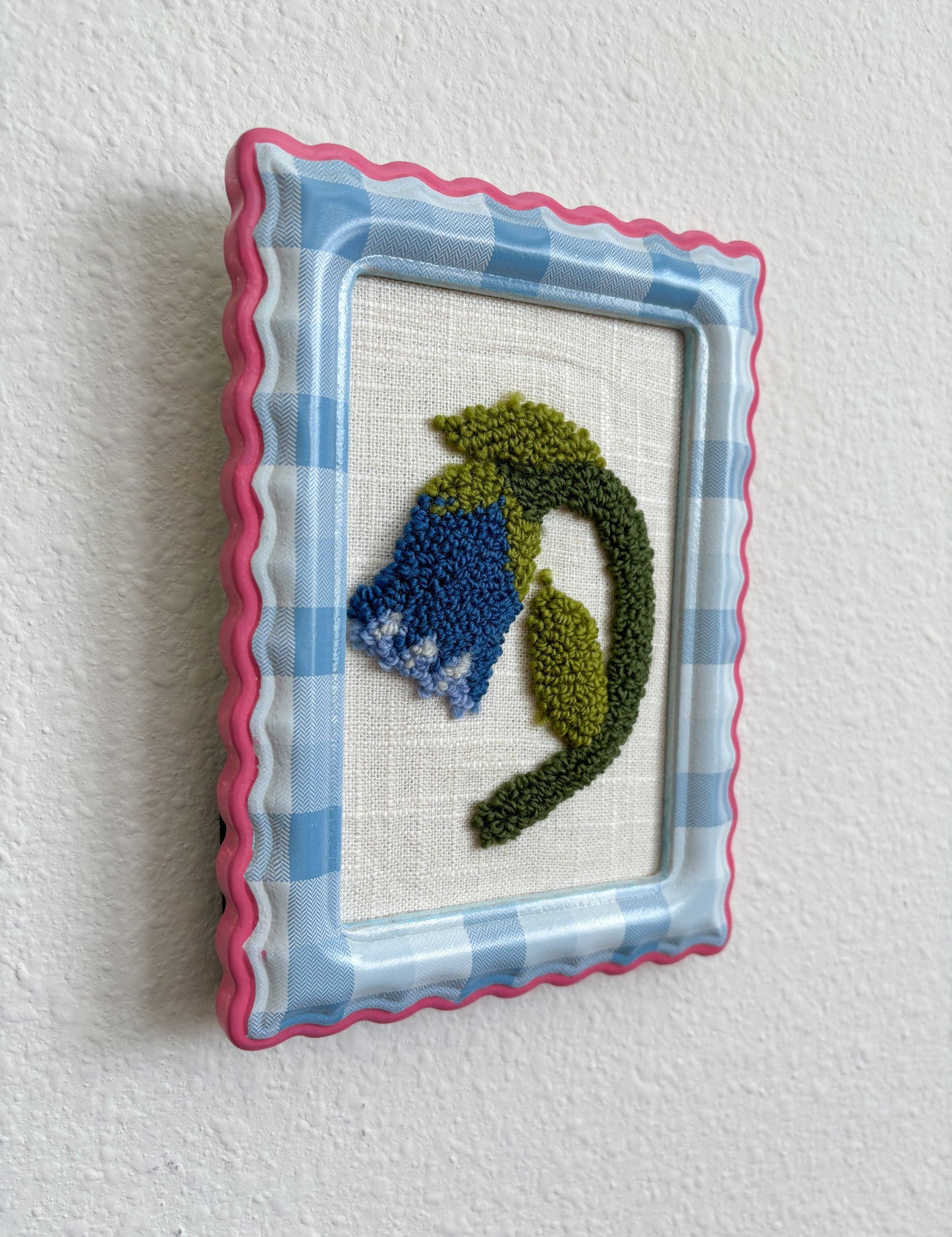 The Bluebell in Pink and Blue Frame