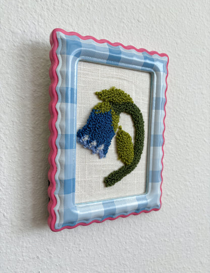 The Bluebell in Pink and Blue Frame