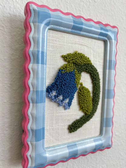 The Bluebell in Pink and Blue Frame