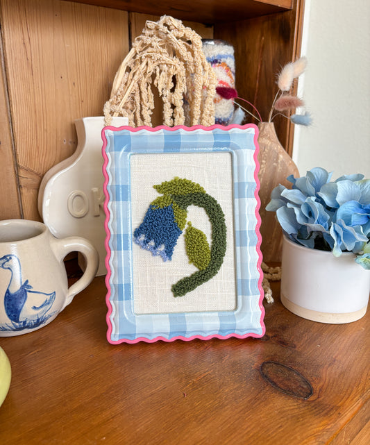 The Bluebell in Pink and Blue Frame