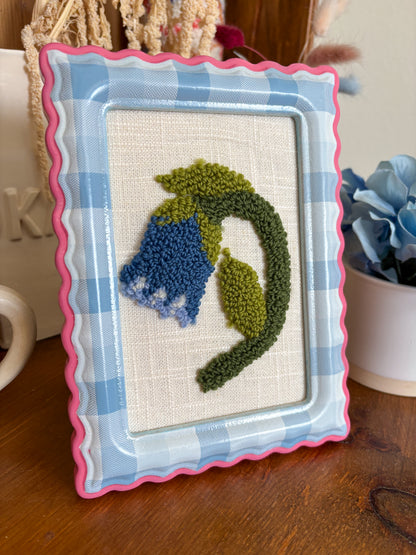 The Bluebell in Pink and Blue Frame