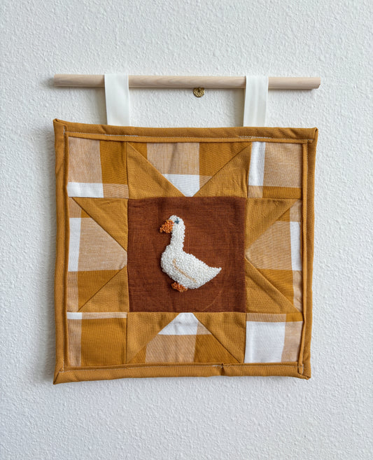 The Goose Quilted Wall Hanging