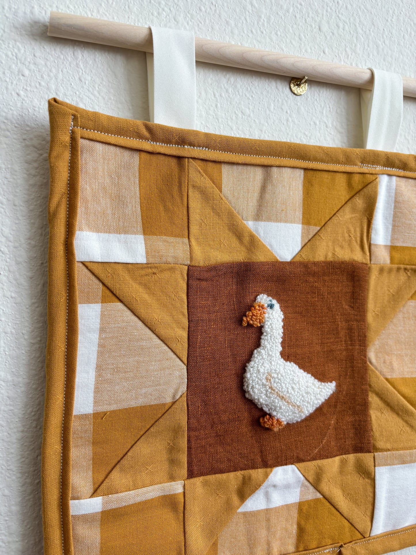 The Goose Quilted Wall Hanging
