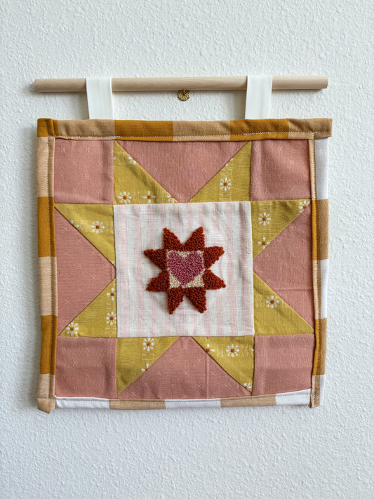 The Heart Quilted Wall Hanging