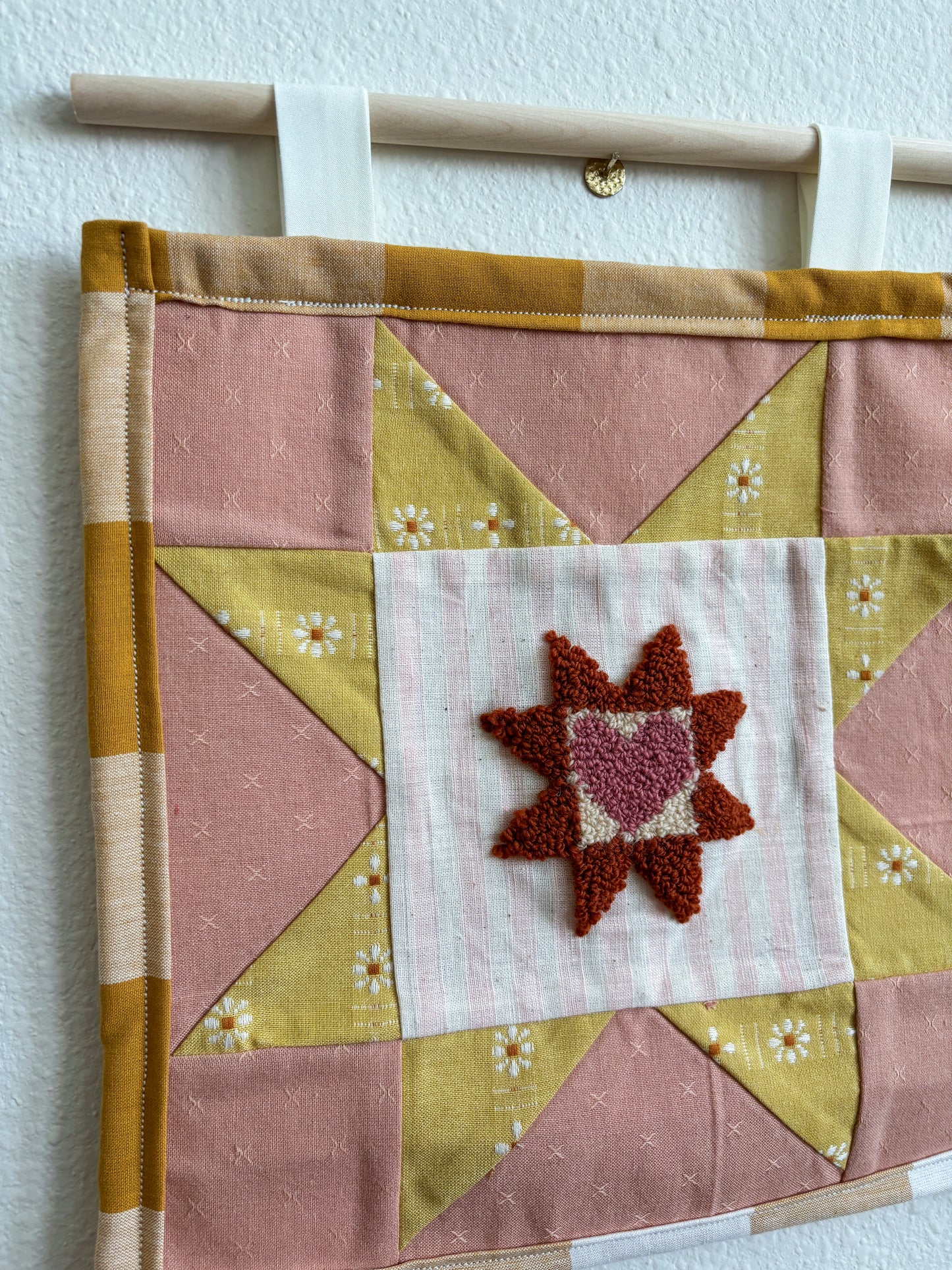 The Heart Quilted Wall Hanging