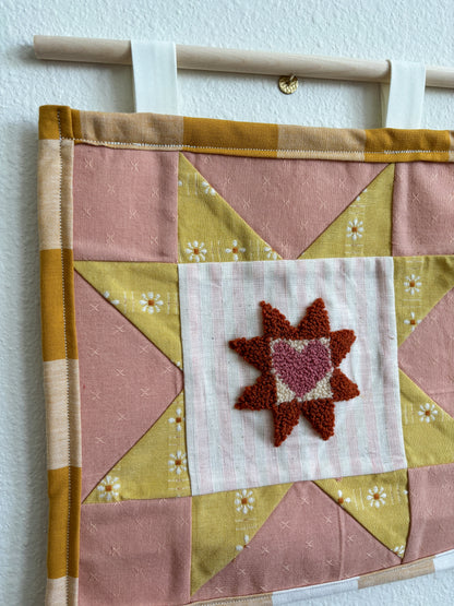 The Heart Quilted Wall Hanging