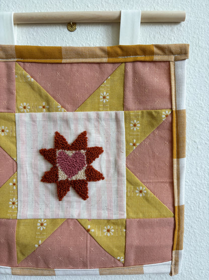 The Heart Quilted Wall Hanging