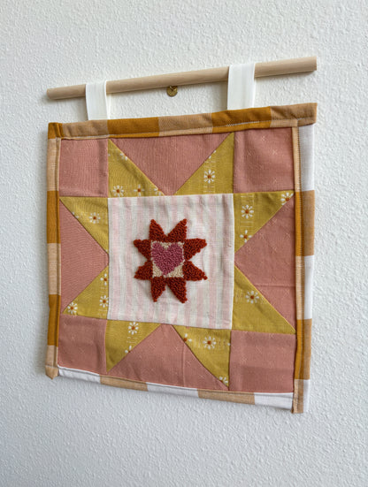 The Heart Quilted Wall Hanging
