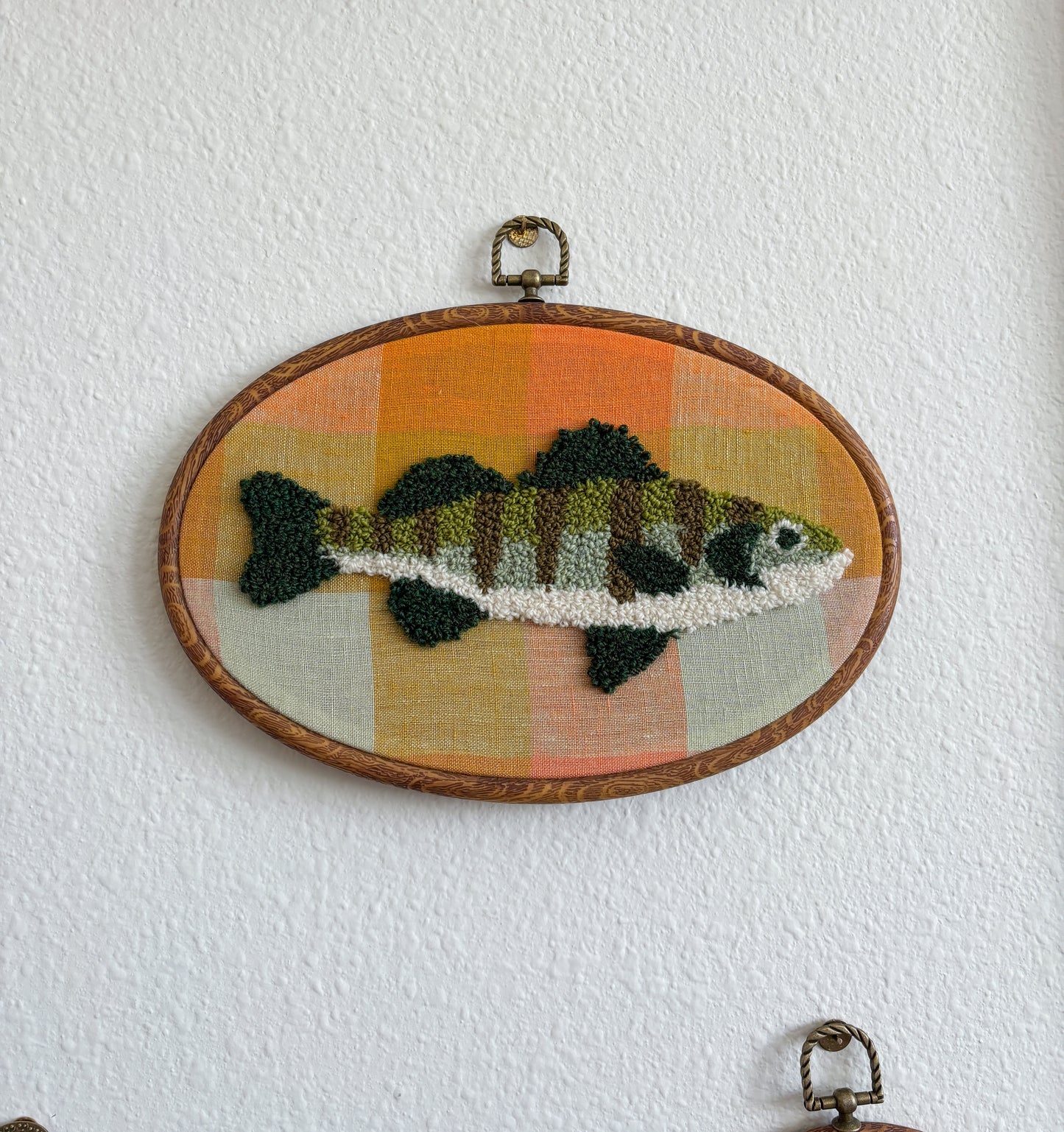 Perch on Yellow Plaid