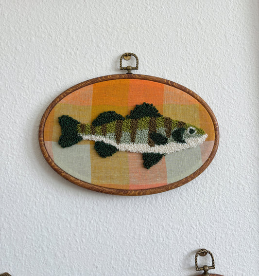 Perch on Yellow Plaid