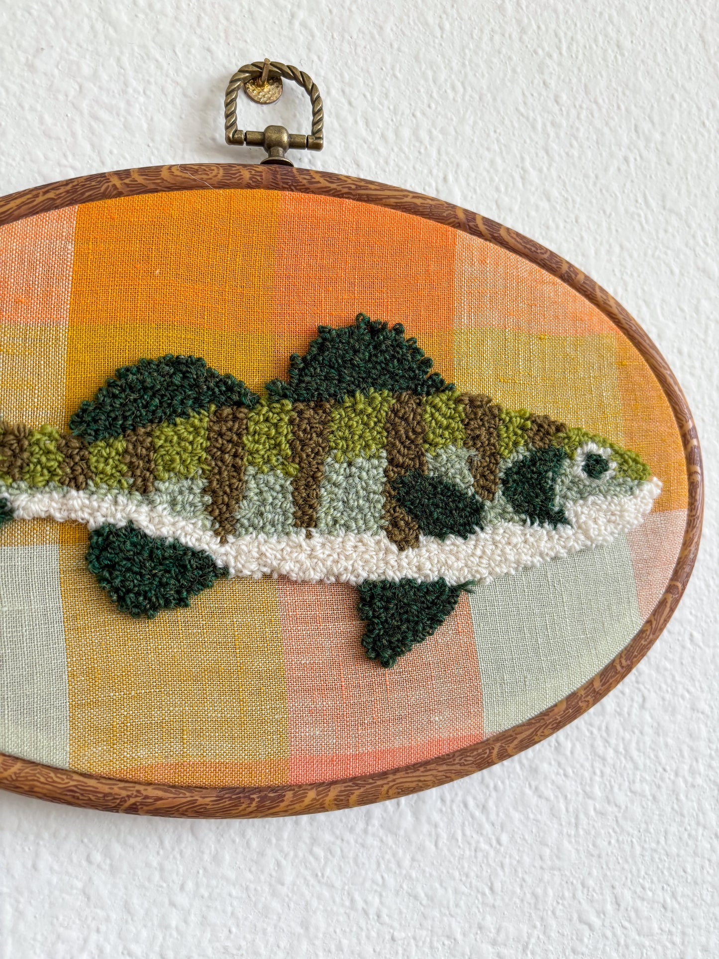 Perch on Yellow Plaid