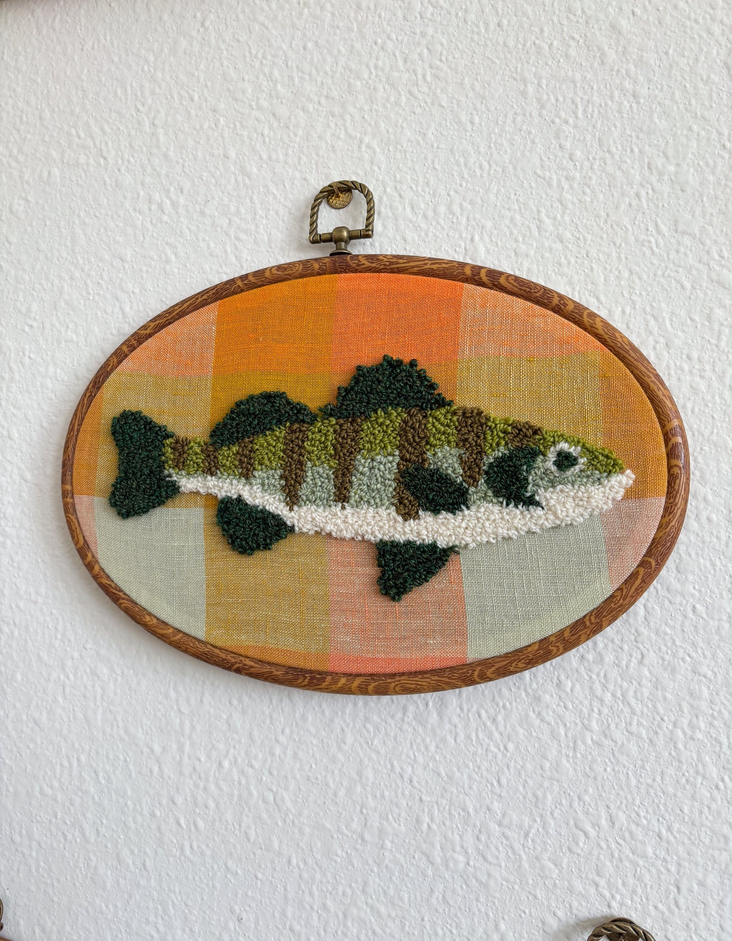 Perch on Yellow Plaid