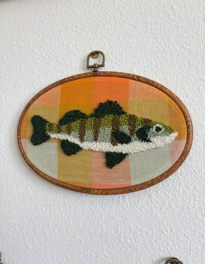 Perch on Yellow Plaid