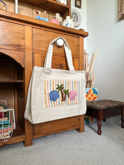 Large Coastal Tote Bags