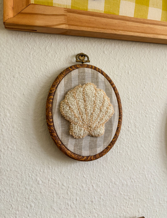 White Shell on Neutral Stripes