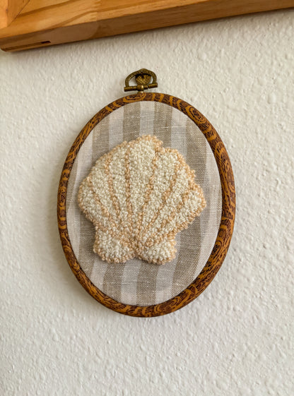 White Shell on Neutral Stripes