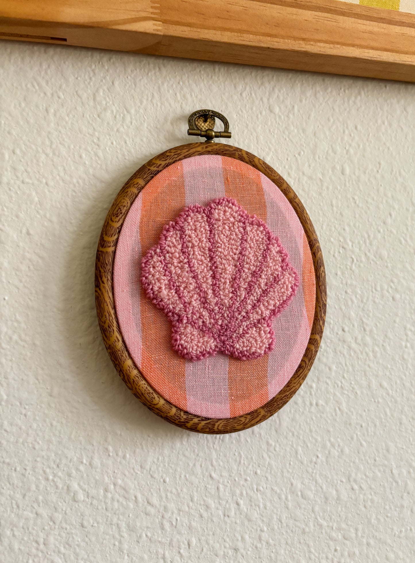 Pink Shell on Pink Stripes